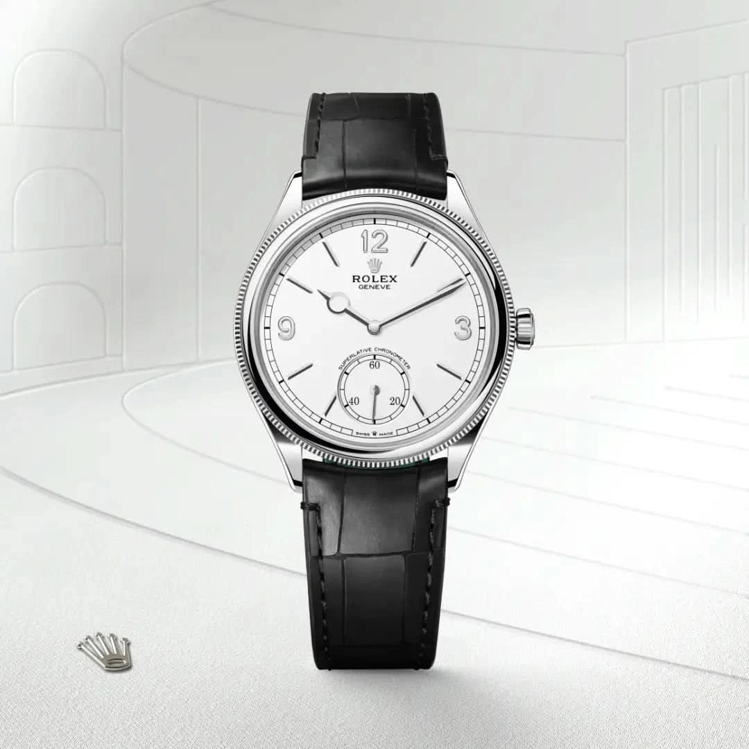 rolex 1908 in 18 ct white gold, M52509-0005 - henne jewelers