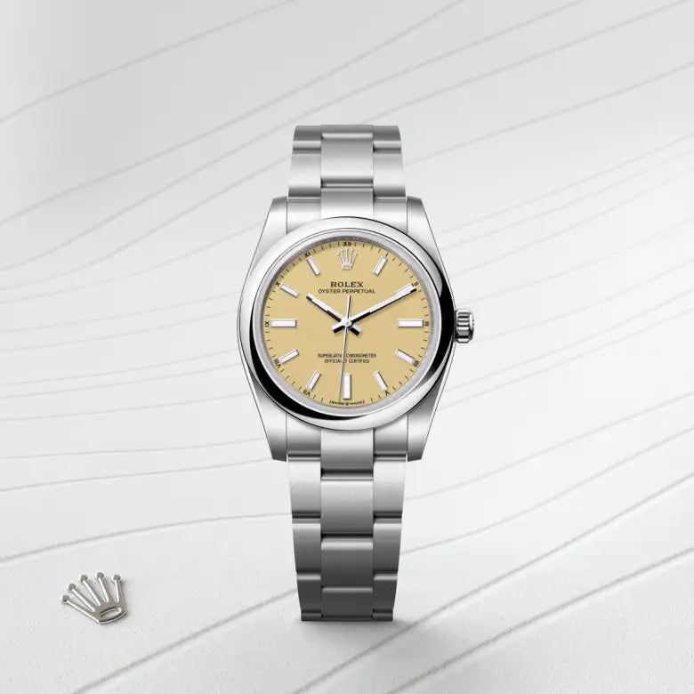 rolex Oyster Perpetual in Oystersteel, M124200-0007 - Henne Jewelers