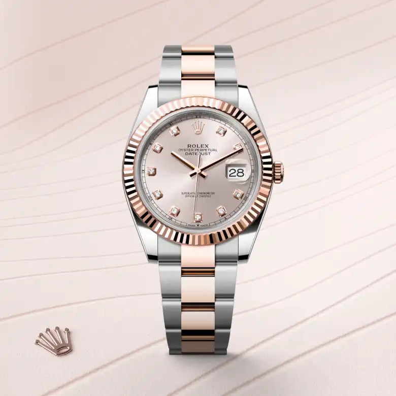 rolex Datejust in Everose Rolesor - combination of Oystersteel and Everose gold, M126331-0007 - Henne Jewelers