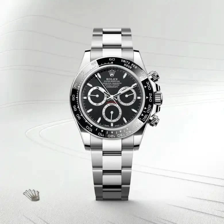 rolex cosmograph daytona in oystersteel, M126500LN-0002 - henne jewelers
