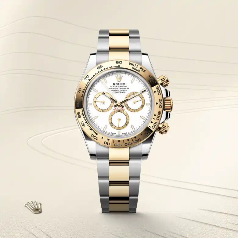 rolex Cosmograph Daytona in Yellow Rolesor - combination of Oystersteel and yellow gold, M126503-0001 - Henne Jewelers