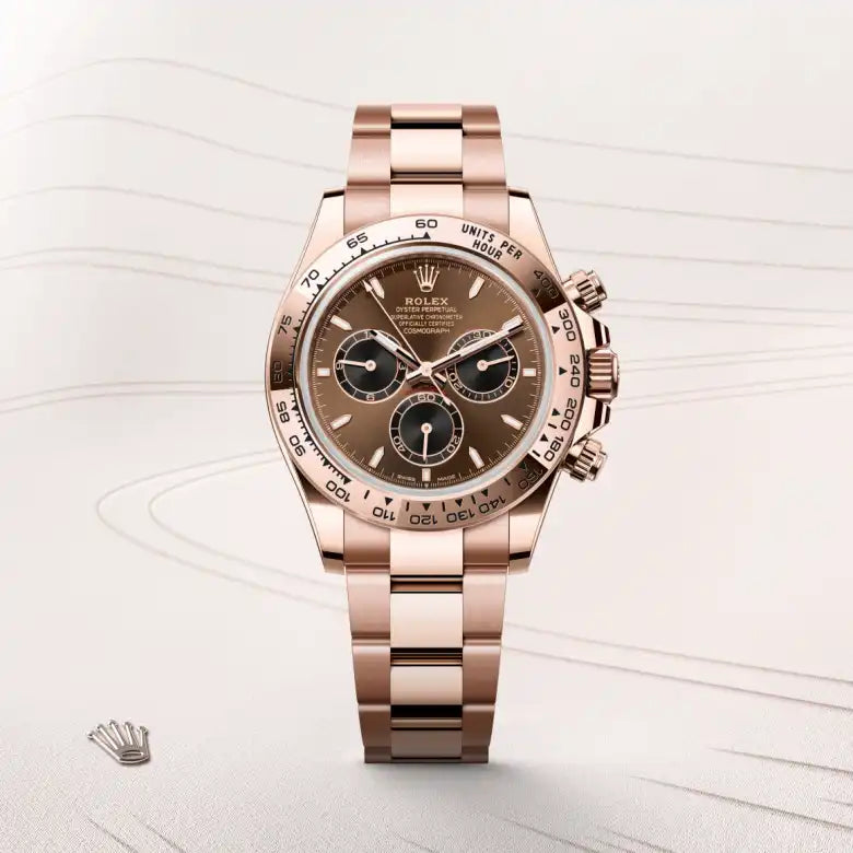 rolex Cosmograph Daytona in 18 kt Everose gold, M126505-0005 - Henne Jewelers