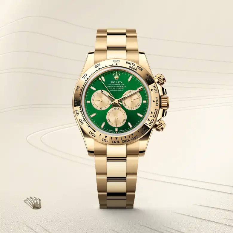 rolex Cosmograph Daytona in 18 kt yellow gold, M126508-0008 - Henne Jewelers