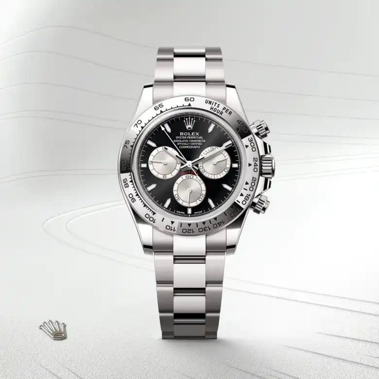 rolex Cosmograph Daytona in 18 kt white gold, M126509-0001 - Henne Jewelers