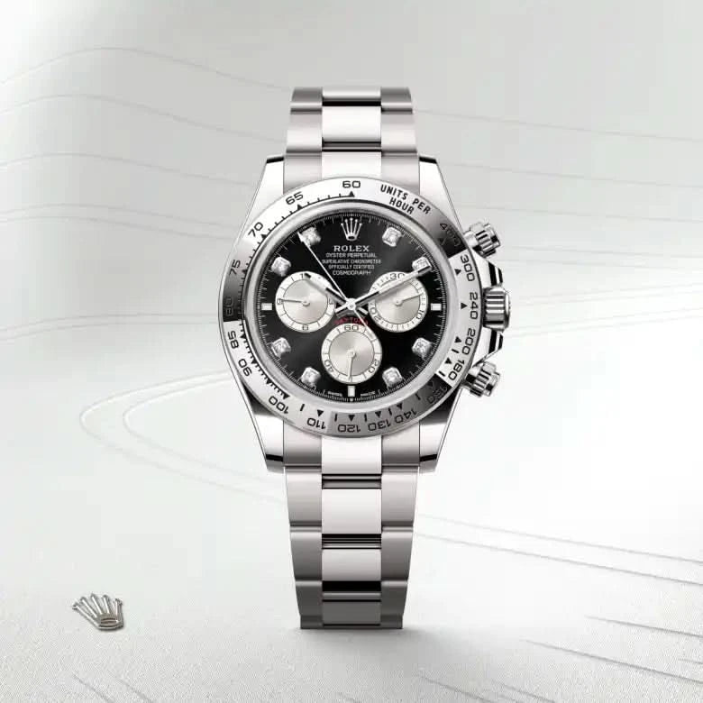 rolex cosmograph daytona in 18 ct white gold, M126509-0002 - henne jewelers