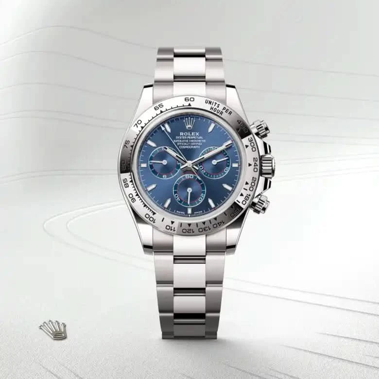 rolex cosmograph daytona in 18 ct white gold, M126509-0005 - henne jewelers