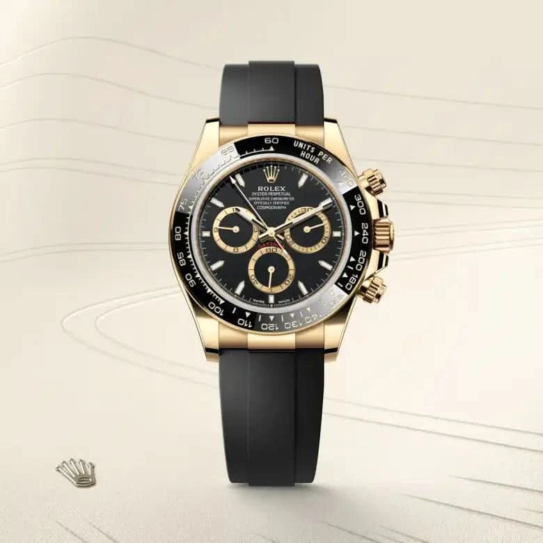 rolex cosmograph daytona in 18 ct yellow gold, M126518LN-0008 - henne jewelers