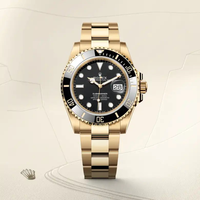 rolex Submariner in 18 kt yellow gold, M126618LN-0002 - Henne Jewelers