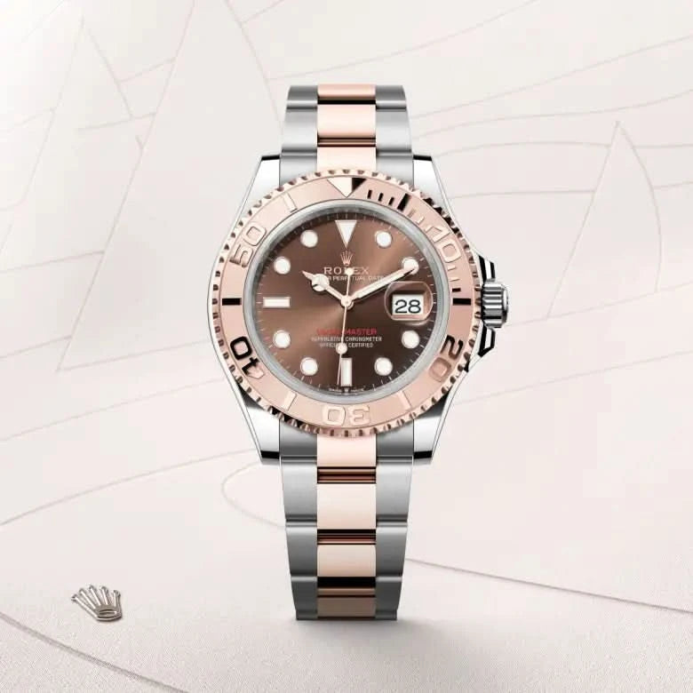 rolex yacht-master in everose rolesor - combination of oystersteel and everose gold, M126621-0001 - henne jewelers