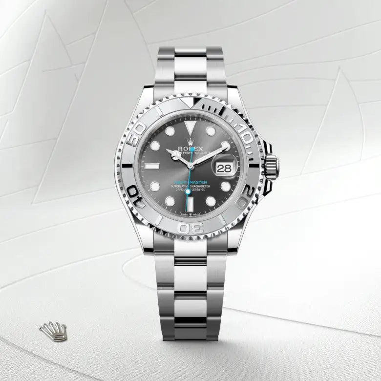 rolex Yacht-Master in Rolesium - combination of Oystersteel and platinum, M126622-0001 - Henne Jewelers