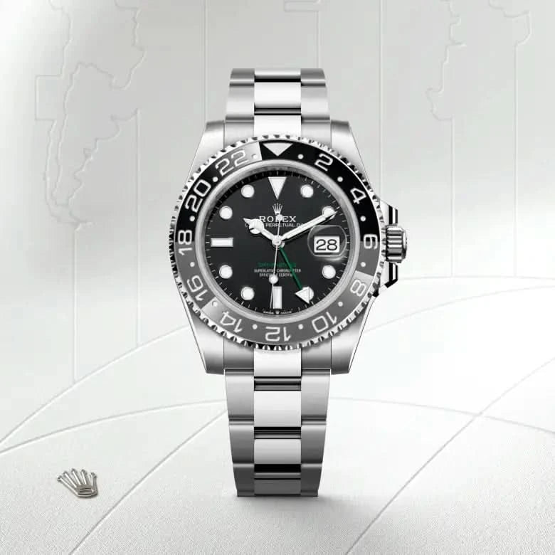 rolex gmt-master ii in oystersteel, M126710GRNR-0004 - henne jewelers