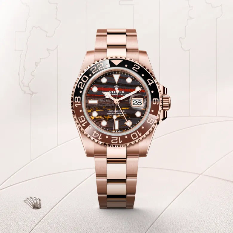 rolex GMT-Master II in 18 kt Everose gold, M126715CHNR-0002 - Henne Jewelers