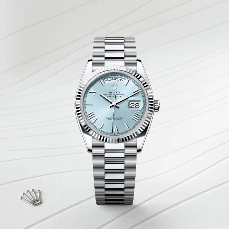 rolex Day-Date in Platinum, M128236-0018 - Henne Jewelers