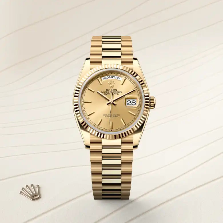 rolex Day-Date in 18 kt yellow gold, M128238-0045 - Henne Jewelers