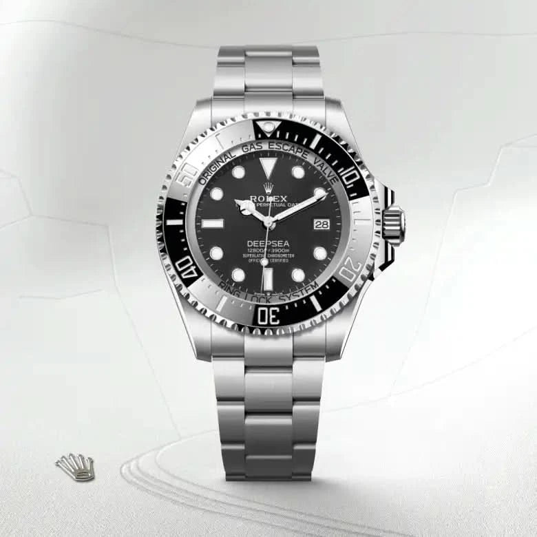 rolex deepsea in oystersteel, M136660-0006 - henne jewelers