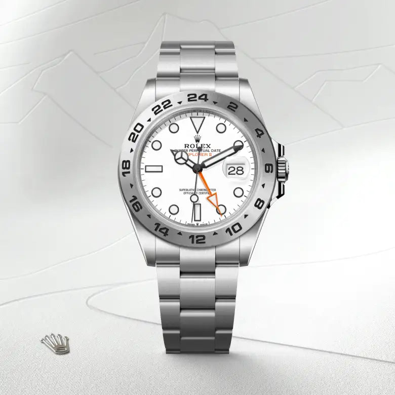 rolex Explorer II in Oystersteel, M226570-0001 - Henne Jewelers