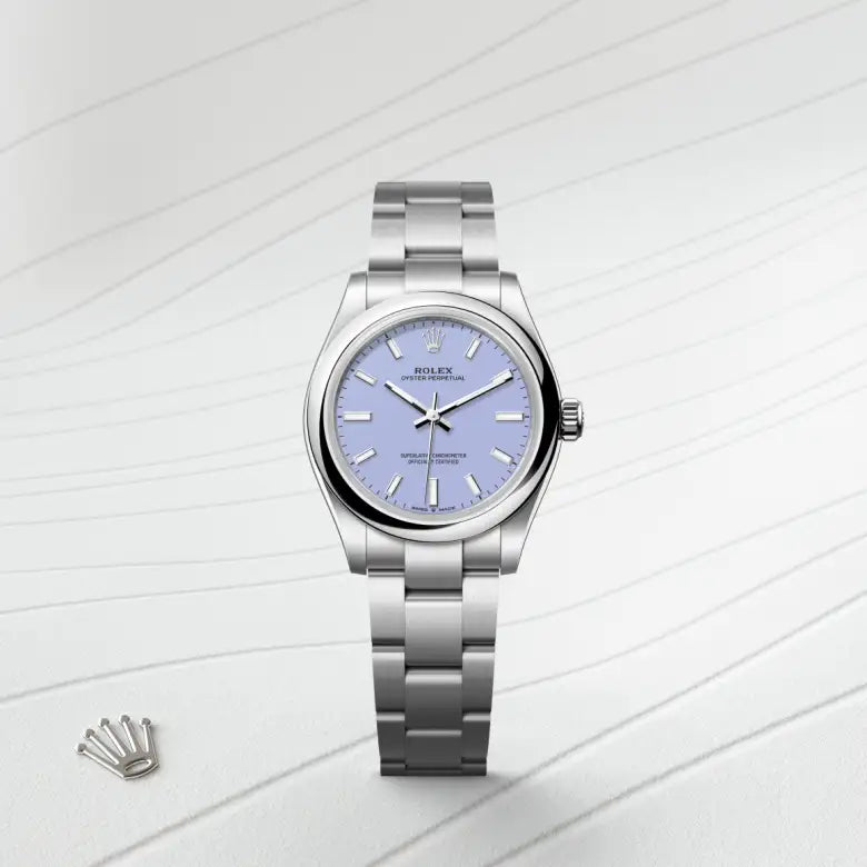 rolex Oyster Perpetual in Oystersteel, M277200-0014 - Henne Jewelers