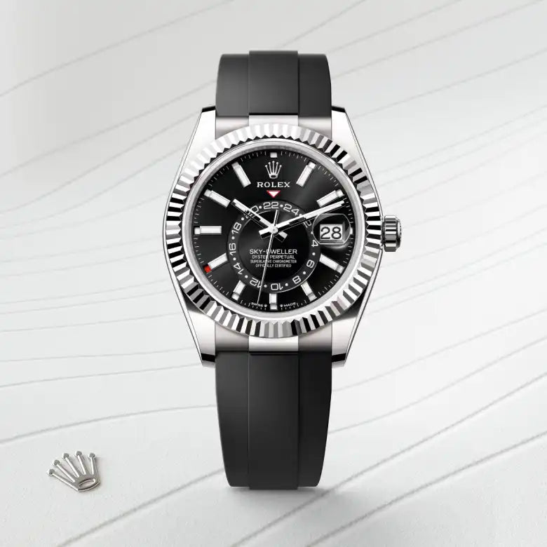 rolex Sky-Dweller in 18 kt white gold, M336239-0002 - Henne Jewelers