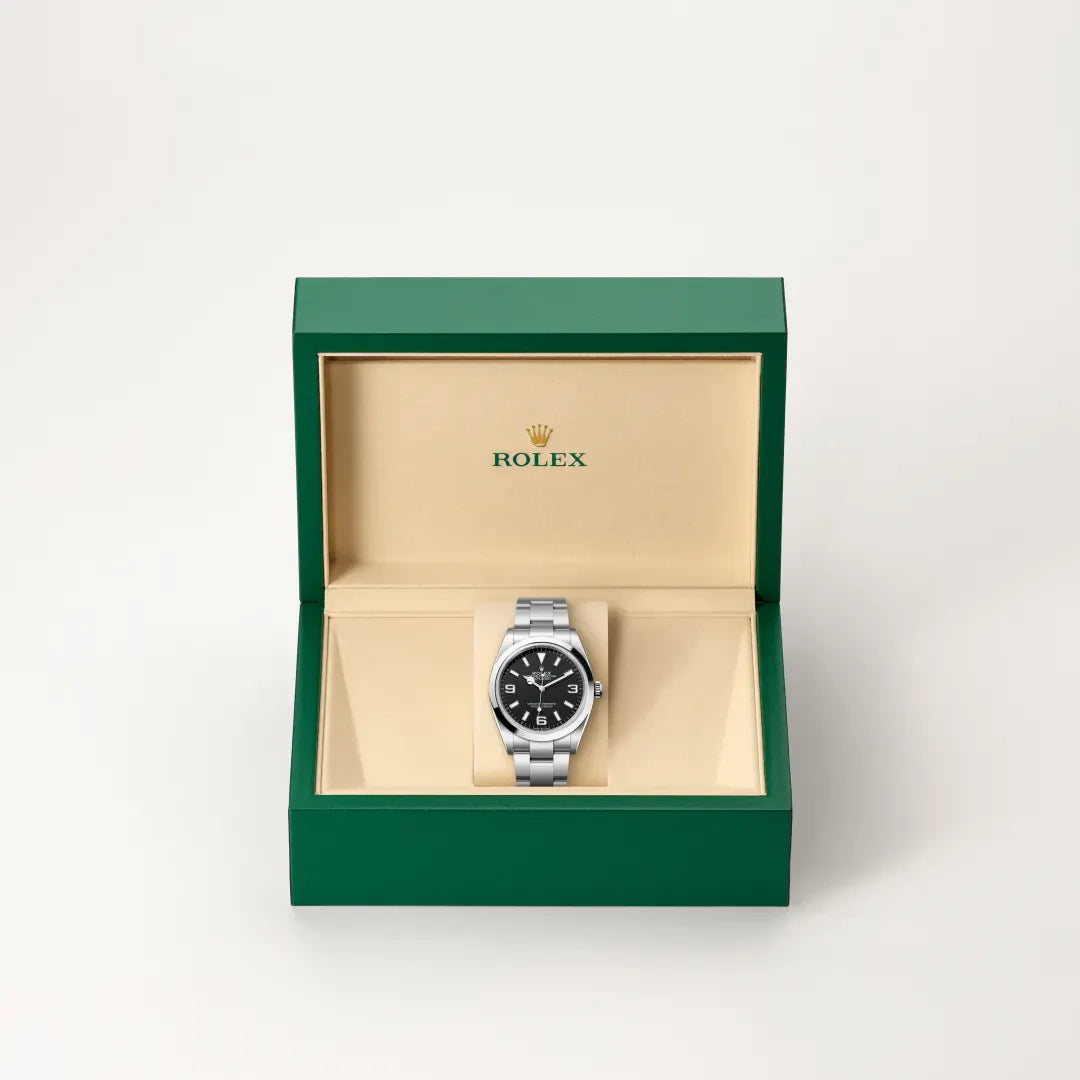rolex Explorer in Oystersteel, M124270-0001 - Henne Jewelers