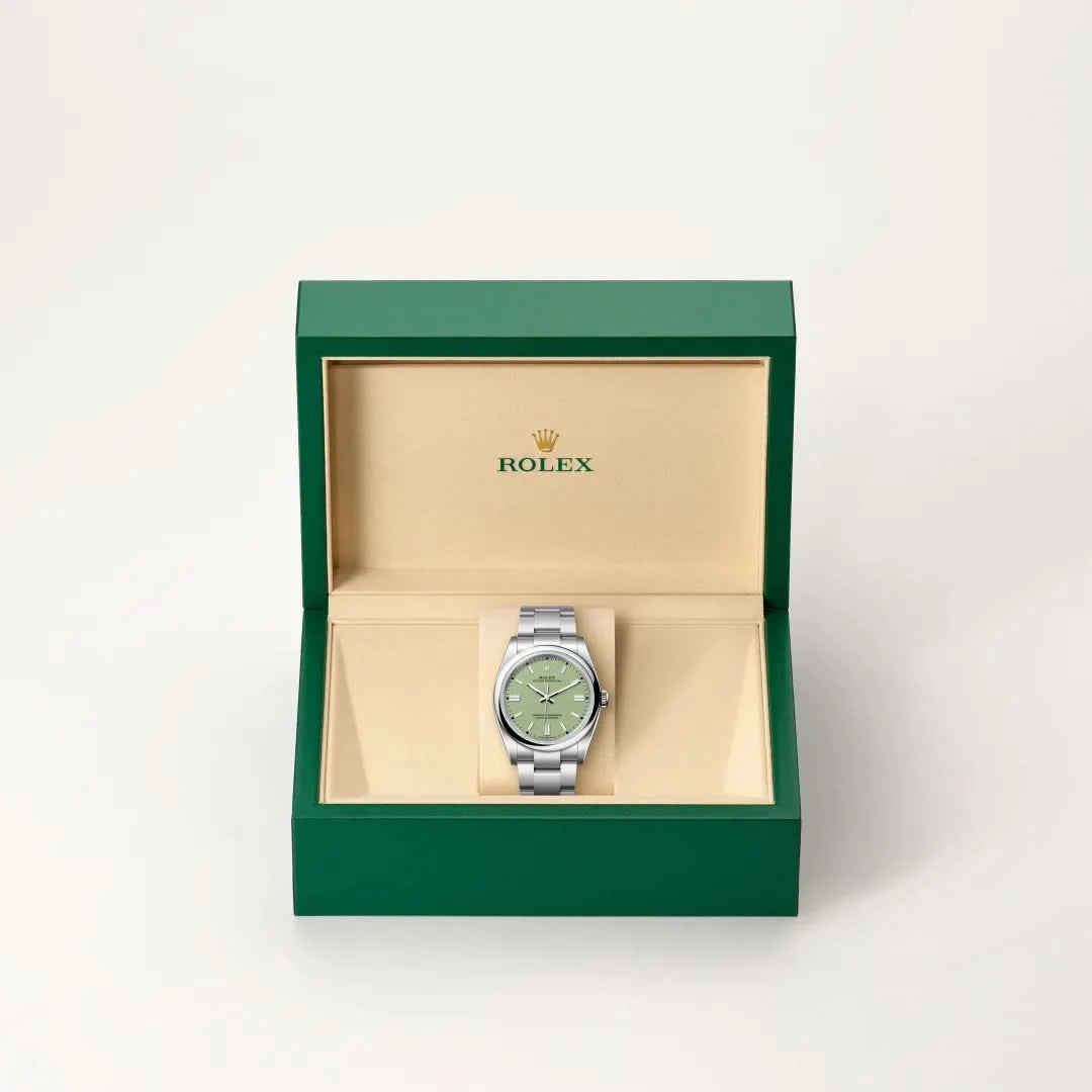 rolex oyster perpetual in oystersteel, M126000-0011 - henne jewelers