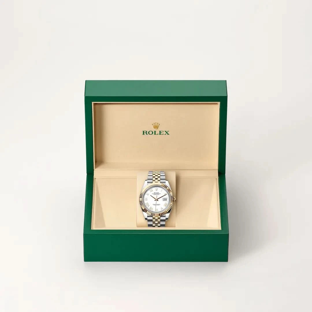 rolex datejust in yellow rolesor - combination of oystersteel and yellow gold, M126333-0026 - henne jewelers
