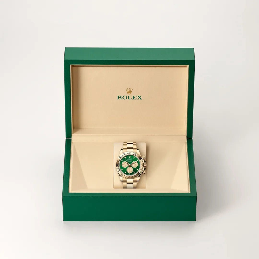 rolex Cosmograph Daytona in 18 kt yellow gold, M126508-0008 - Henne Jewelers