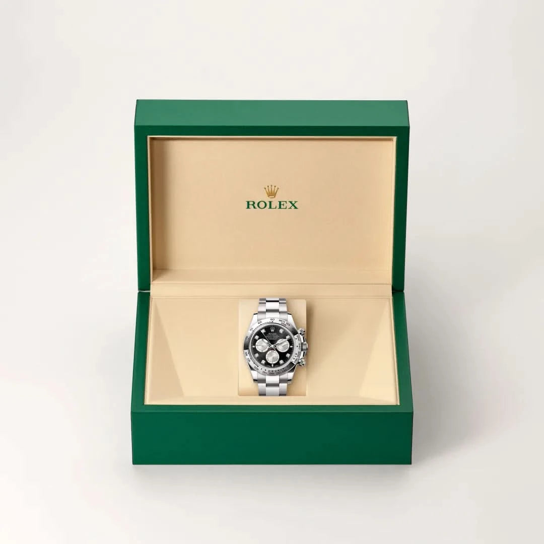 rolex cosmograph daytona in 18 ct white gold, M126509-0002 - henne jewelers