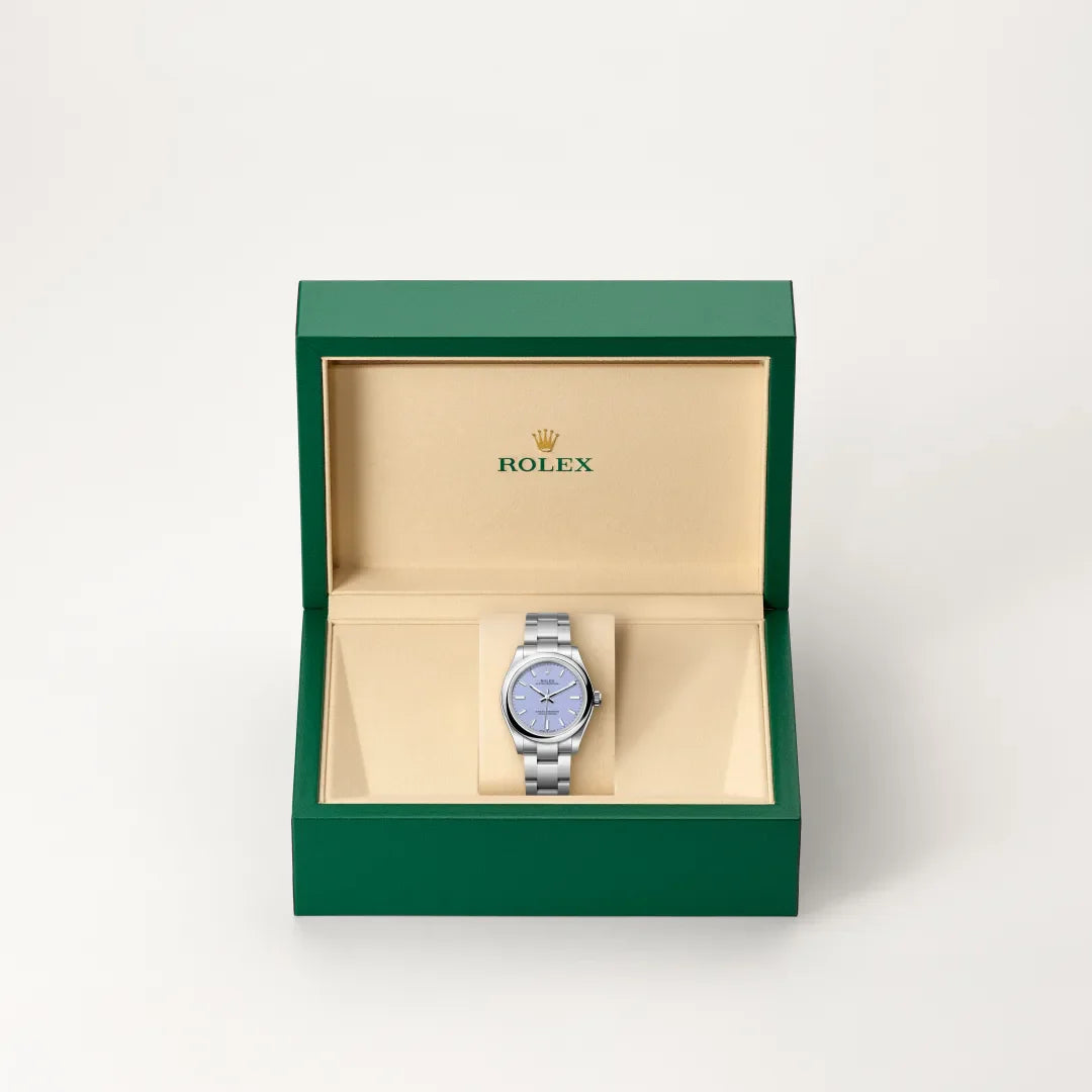 rolex Oyster Perpetual in Oystersteel, M277200-0014 - Henne Jewelers