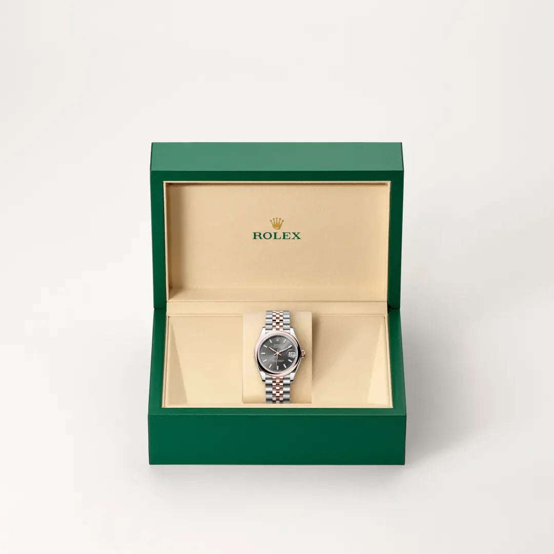 rolex Datejust in Everose Rolesor - combination of Oystersteel and Everose gold, M278241-0018 - Henne Jewelers
