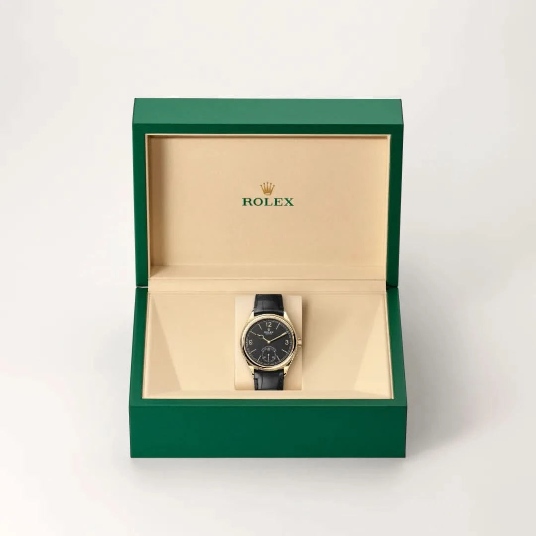 rolex 1908 in 18 ct yellow gold, M52508-0002 - henne jewelers
