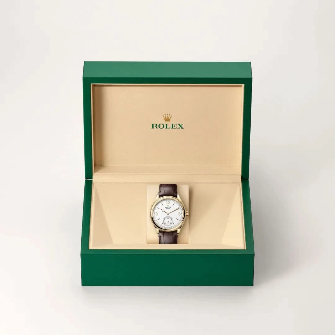 rolex 1908 in 18 ct yellow gold, M52508-0006 - henne jewelers