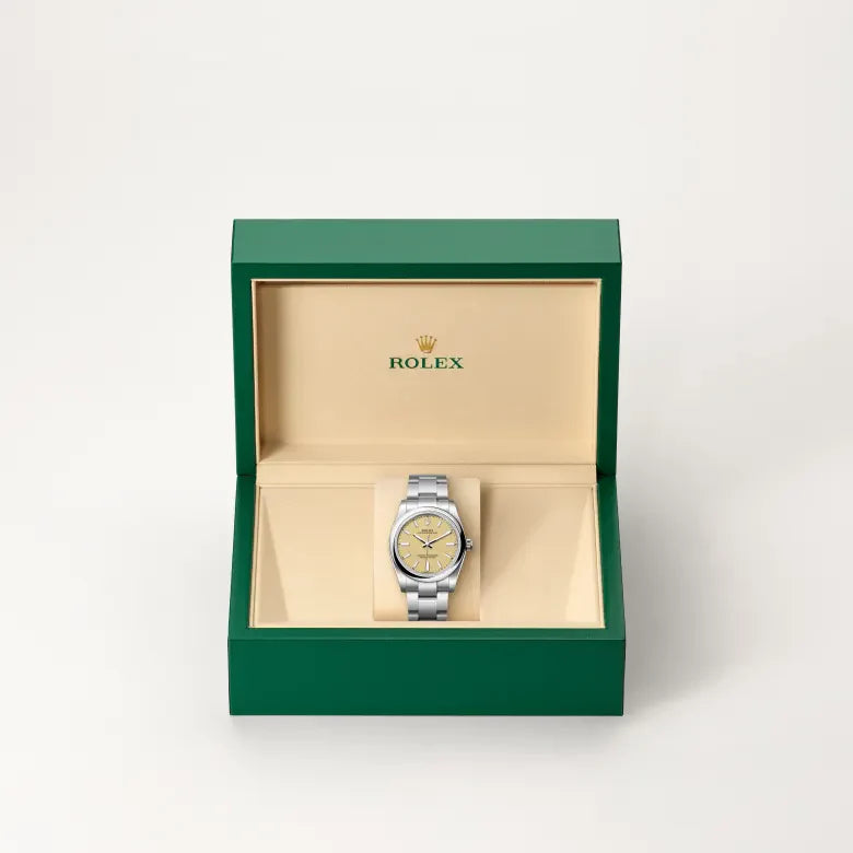 rolex Oyster Perpetual in Oystersteel, M124200-0007 - Henne Jewelers
