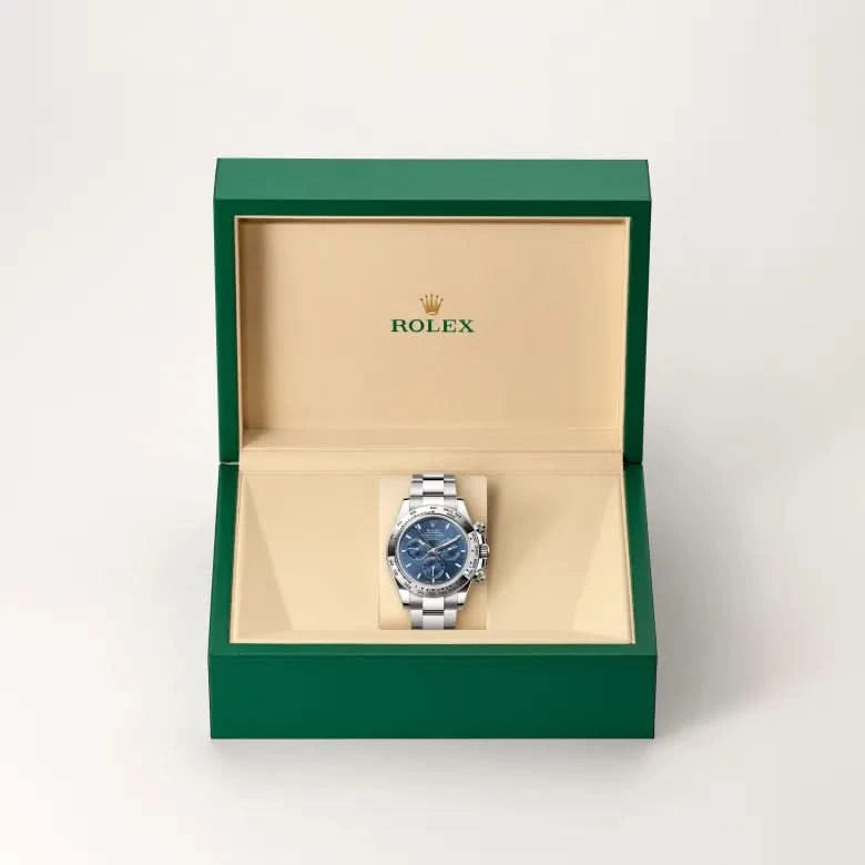 rolex cosmograph daytona in 18 ct white gold, M126509-0005 - henne jewelers