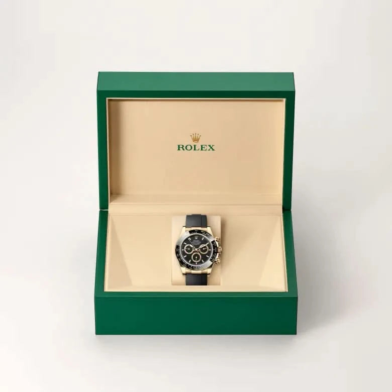 rolex cosmograph daytona in 18 ct yellow gold, M126518LN-0008 - henne jewelers