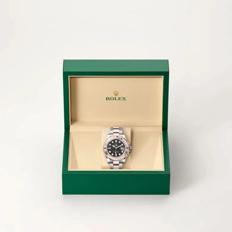 rolex yacht-master in everose rolesor - combination of oystersteel and everose gold, M126621-0002 - henne jewelers