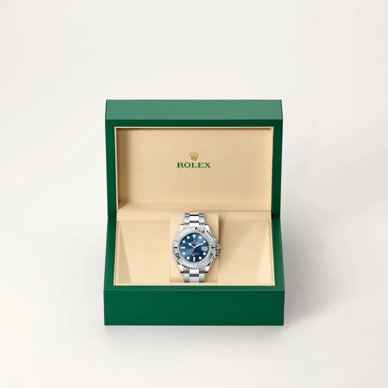 rolex yacht-master in rolesium - combination of oystersteel and platinum, M126622-0002 - henne jewelers
