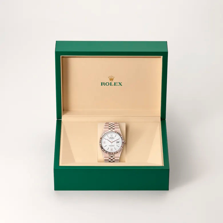 rolex Land-Dweller in 18 kt Everose gold, M127335-0001 - Henne Jewelers