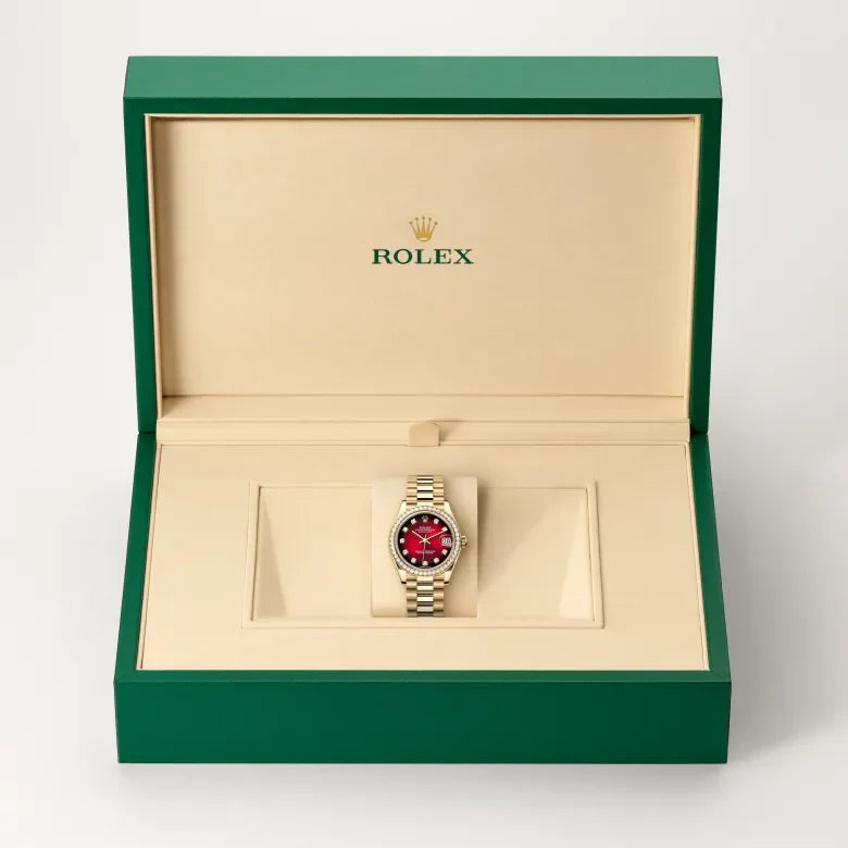 rolex Datejust in 18 kt yellow gold, M278288RBR-0041 - Henne Jewelers