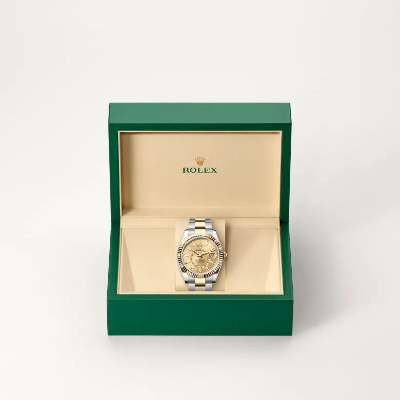 rolex Sky-Dweller in Yellow Rolesor - combination of Oystersteel and yellow gold, M336933-0001 - Henne Jewelers