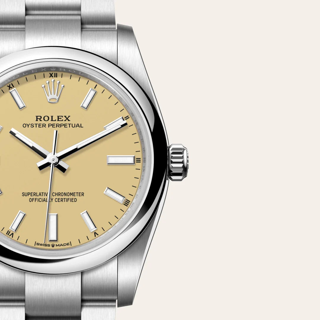 rolex Oyster Perpetual in Oystersteel, M124200-0007 - Henne Jewelers