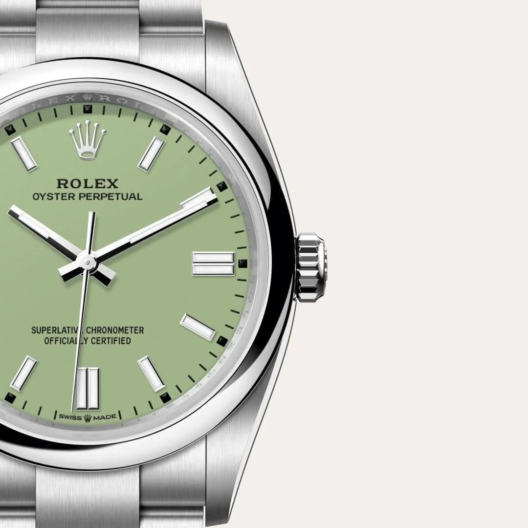 rolex oyster perpetual in oystersteel, M126000-0011 - henne jewelers