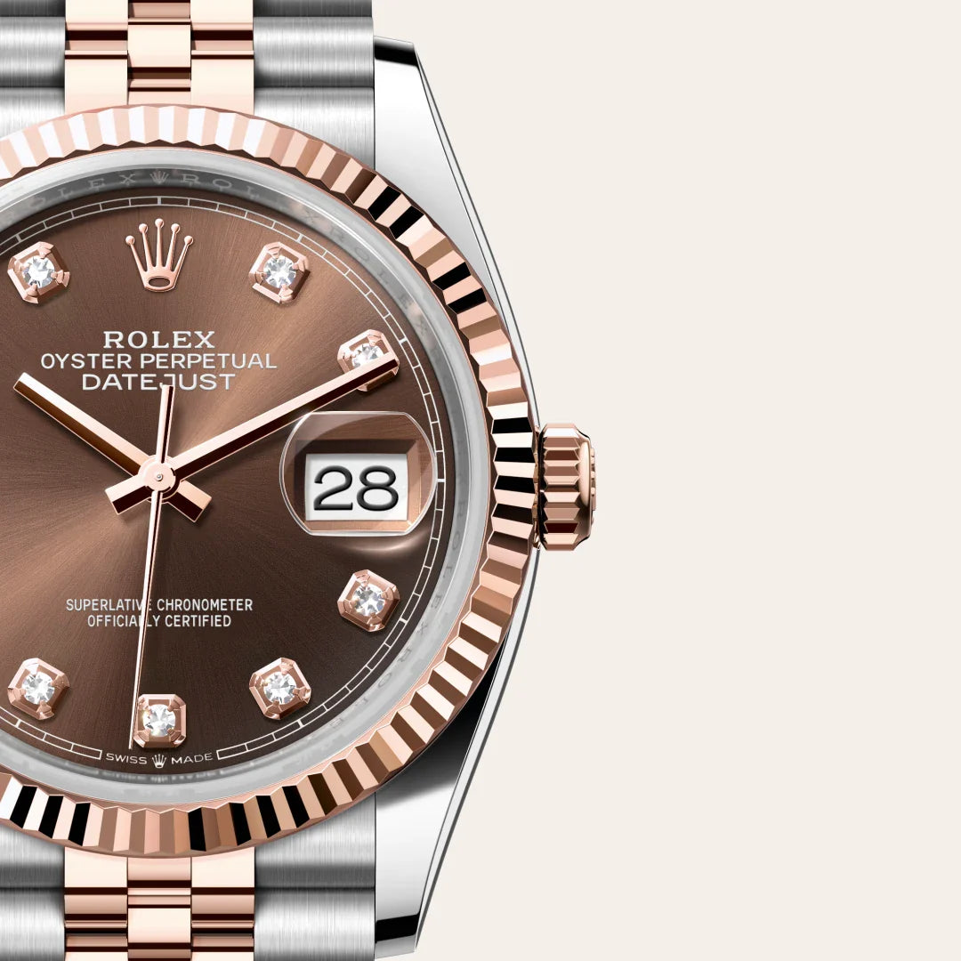 rolex Datejust in Everose Rolesor - combination of Oystersteel and Everose gold, M126231-0053 - Henne Jewelers