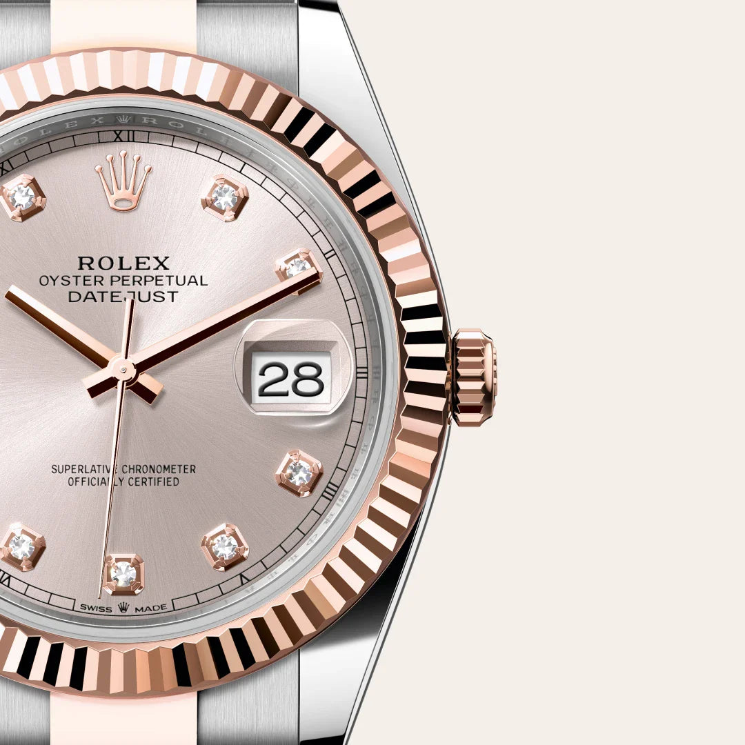 rolex Datejust in Everose Rolesor - combination of Oystersteel and Everose gold, M126331-0007 - Henne Jewelers