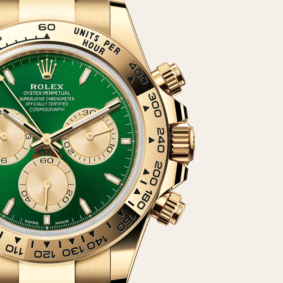 rolex Cosmograph Daytona in 18 kt yellow gold, M126508-0008 - Henne Jewelers