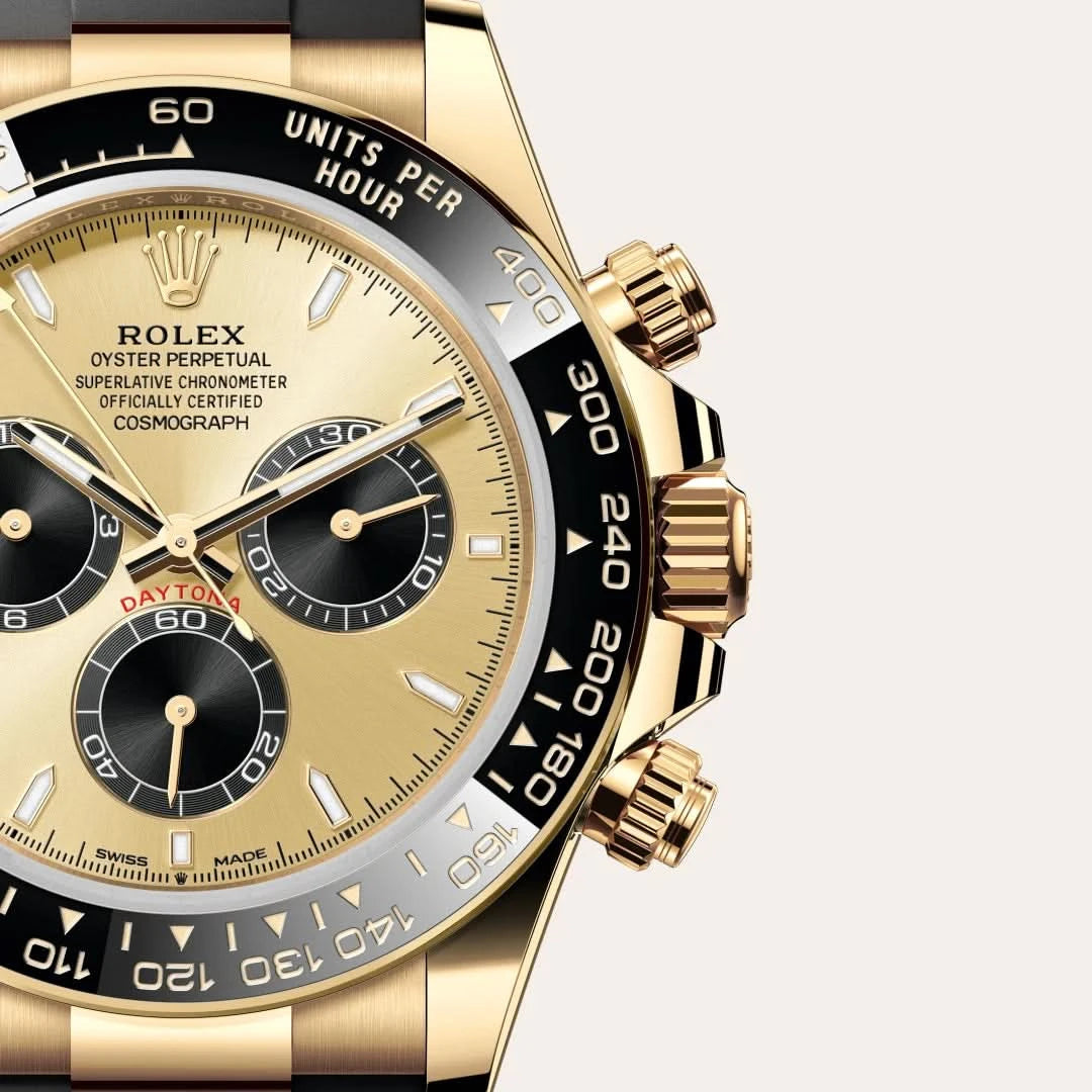 rolex cosmograph daytona in 18 ct yellow gold, M126518LN-0012 - henne jewelers