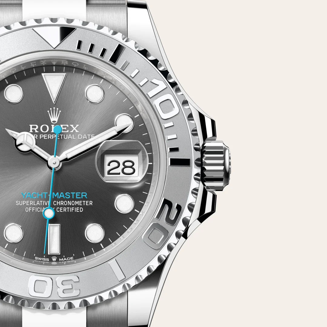 rolex Yacht-Master in Rolesium - combination of Oystersteel and platinum, M126622-0001 - Henne Jewelers