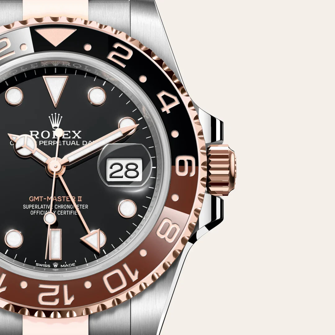 rolex GMT-Master II in Everose Rolesor - combination of Oystersteel and Everose gold, M126711CHNR-0002 - Henne Jewelers