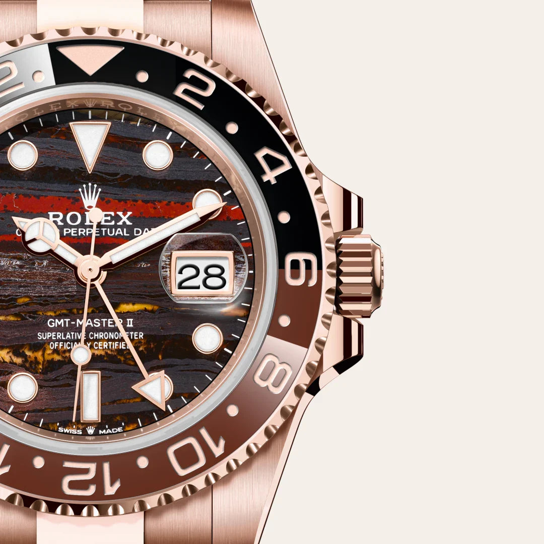 rolex GMT-Master II in 18 kt Everose gold, M126715CHNR-0002 - Henne Jewelers