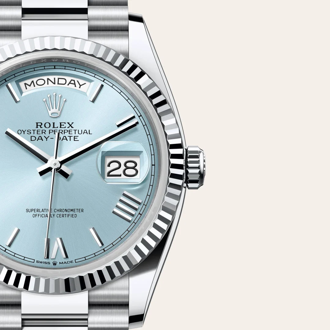 rolex Day-Date in Platinum, M128236-0018 - Henne Jewelers