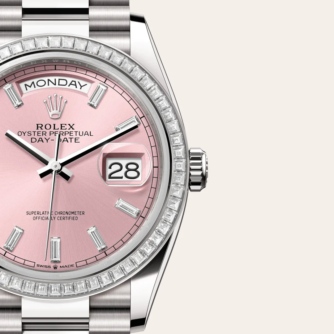 rolex Day-Date in 18 kt white gold, M128399TBR-0029 - Henne Jewelers